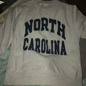 North Carolina reverse weave sweatshirt